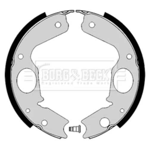 Sada brzd. čeľustí parkov. brzdy BORG & BECK BBS6409
