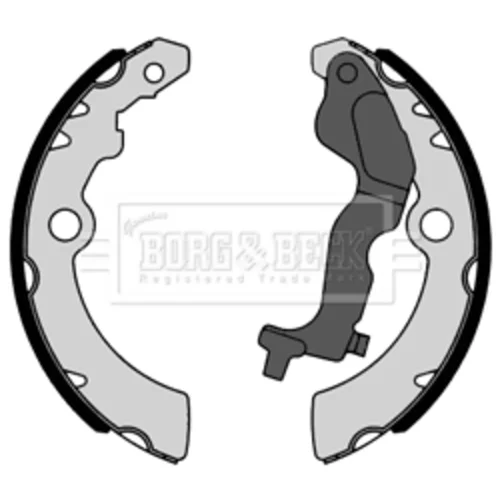 Sada brzdových čeľustí BBS6448 (BORG & BECK) - obr. 1