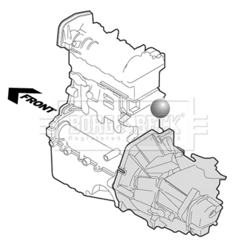 Uloženie motora BEM3140 (BORG & BECK) - obr. 1
