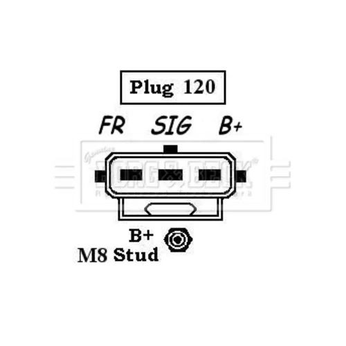 Alternátor BBA2530 (BORG & BECK) - obr. 2