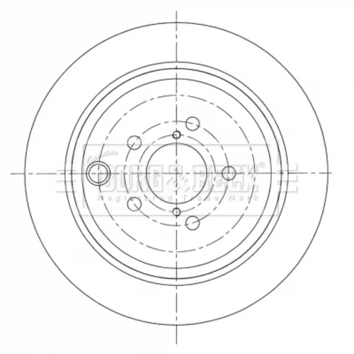 Brzdový kotúč BBD5412 (BORG & BECK) - obr. 2