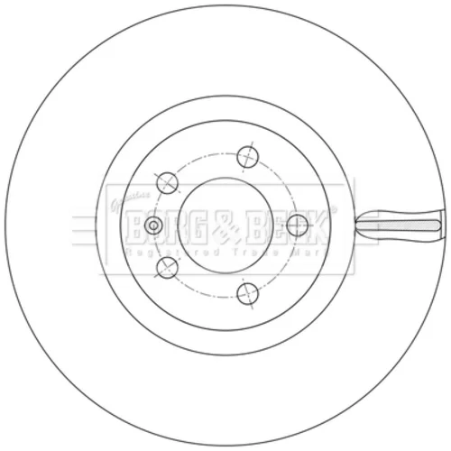Brzdový kotúč BBD5587 (BORG & BECK) - obr. 1