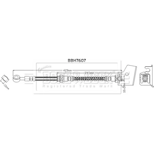 Brzdová hadica BORG & BECK BBH7607