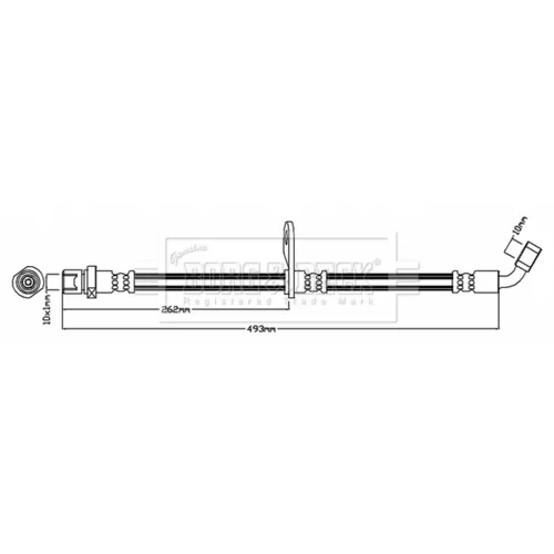 Brzdová hadica BORG & BECK BBH8082