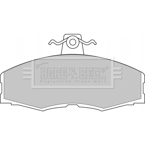 Sada brzdových platničiek kotúčovej brzdy BORG & BECK BBP1080