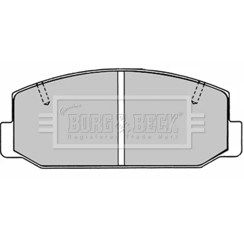 Sada brzdových platničiek kotúčovej brzdy BBP1276 (BORG & BECK)
