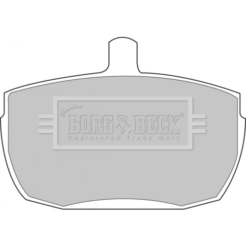 Sada brzdových platničiek kotúčovej brzdy BORG & BECK BBP1422