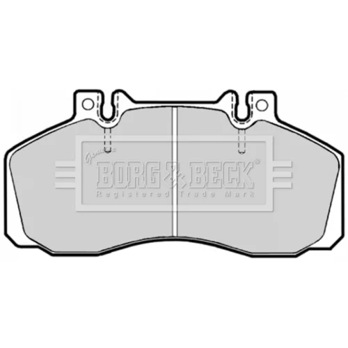 Sada brzdových platničiek kotúčovej brzdy BORG & BECK BBP1636
