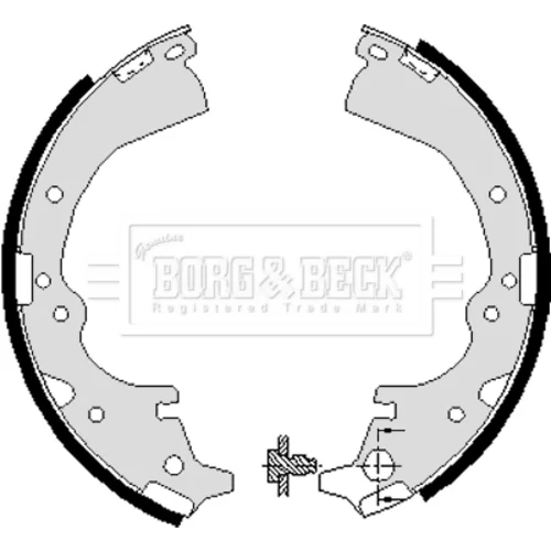 Sada brzdových čeľustí BORG & BECK BBS6040