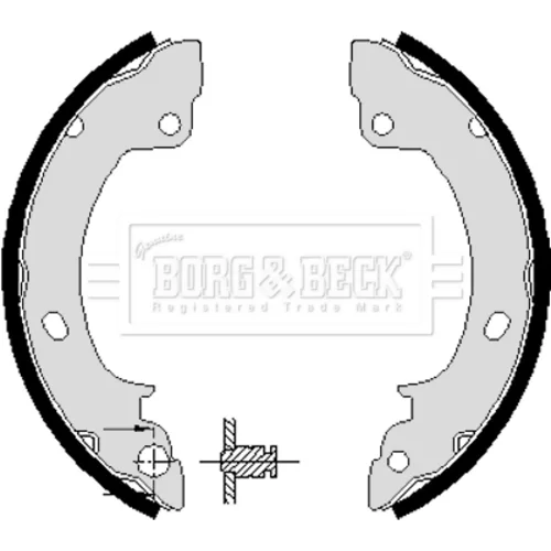 Sada brzdových čeľustí BORG & BECK BBS6100