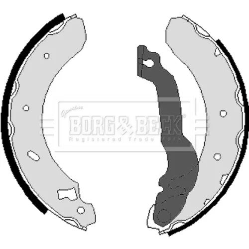 Sada brzdových čeľustí BBS6211 (BORG & BECK) - obr. 1