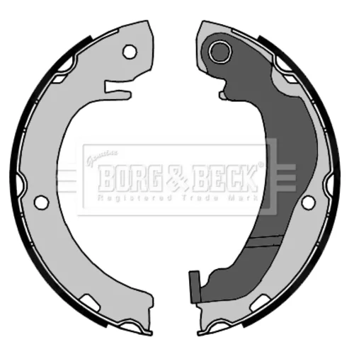 Sada brzd. čeľustí parkov. brzdy BORG & BECK BBS6443