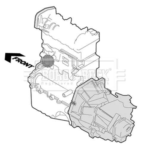 Uloženie motora BEM3424 (BORG & BECK) - obr. 2