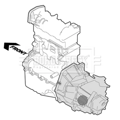 Uloženie motora BEM4402 (BORG & BECK) - obr. 2