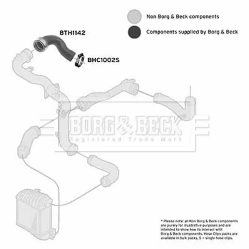 Hadica plniaceho vzduchu BTH1142 (BORG & BECK) - obr. 2