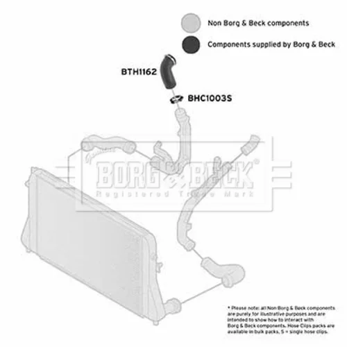 Hadica plniaceho vzduchu BTH1162 (BORG & BECK) - obr. 1