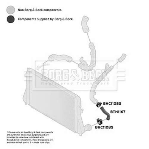 Hadica plniaceho vzduchu BTH1167 (BORG & BECK) - obr. 1