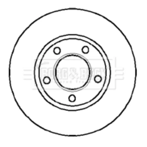 Brzdový kotúč BBD4760 (BORG & BECK) - obr. 1