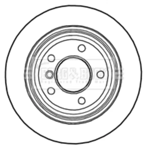 Brzdový kotúč BBD4811 (BORG & BECK) - obr. 1