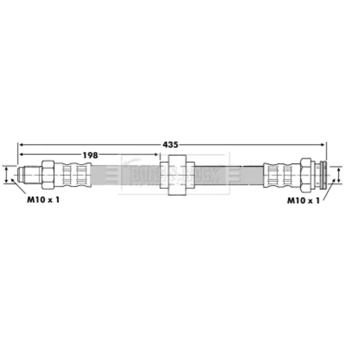 Brzdová hadica BBH6066 (BORG & BECK) - obr. 1