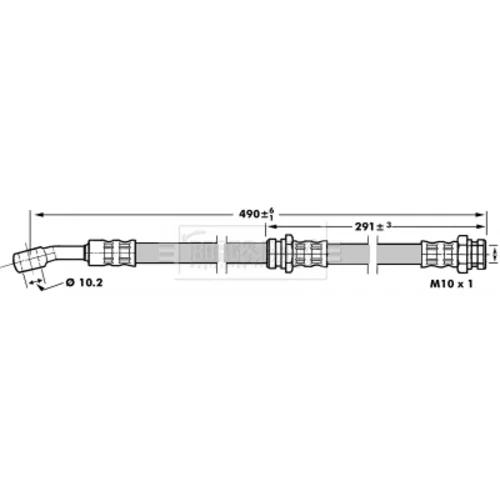 Brzdová hadica BBH7011 (BORG & BECK) - obr. 1