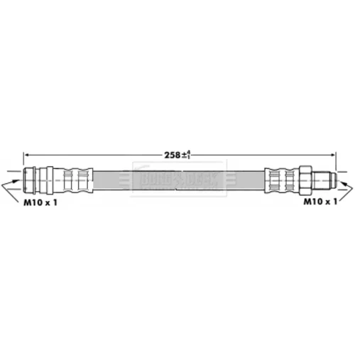 Brzdová hadica BORG & BECK BBH7096