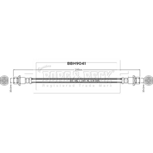 Brzdová hadica BBH9041 (BORG & BECK) - obr. 1