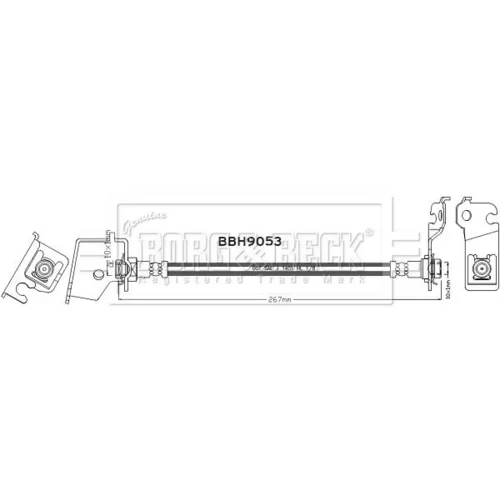 Brzdová hadica BORG & BECK BBH9053
