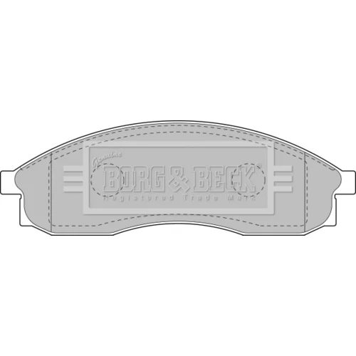 Sada brzdových platničiek kotúčovej brzdy BORG & BECK BBP1151
