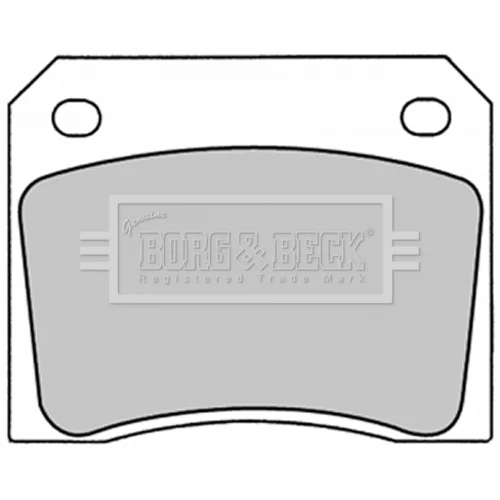 Sada brzdových platničiek kotúčovej brzdy BORG & BECK BBP1281