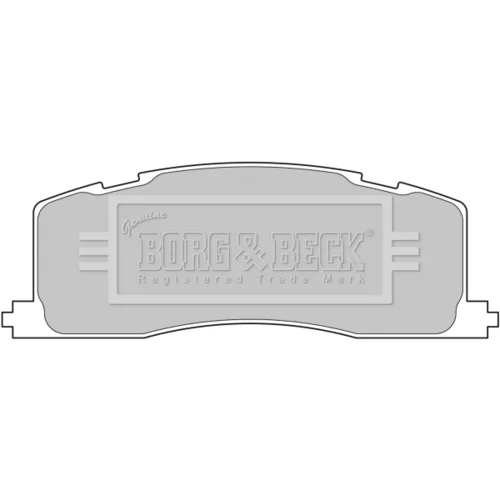 Sada brzdových platničiek kotúčovej brzdy BBP1593 (BORG & BECK)
