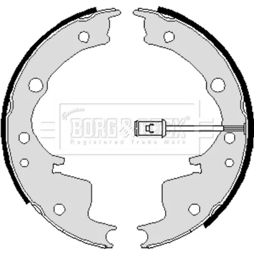 Sada brzdových čeľustí BBS6001 (BORG & BECK) - obr. 1