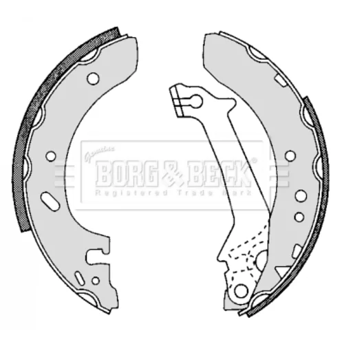 Sada brzdových čeľustí BORG & BECK BBS6251