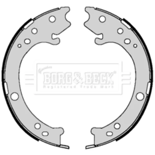 Sada brzd. čeľustí parkov. brzdy BORG & BECK BBS6419