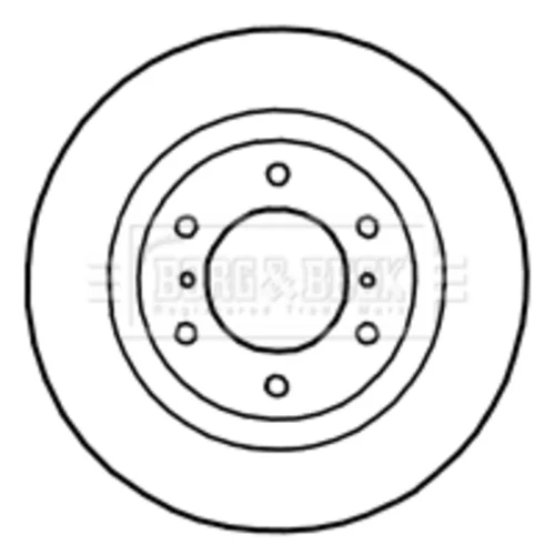 Brzdový kotúč BBD4754 (BORG & BECK) - obr. 1