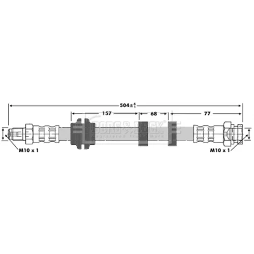 Brzdová hadica BBH6731 (BORG & BECK) - obr. 1
