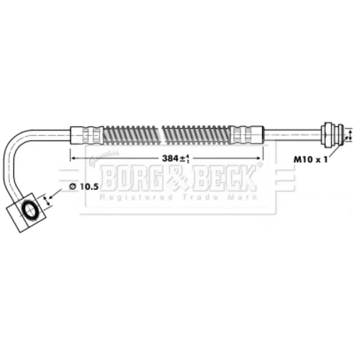 Brzdová hadica BORG & BECK BBH6733