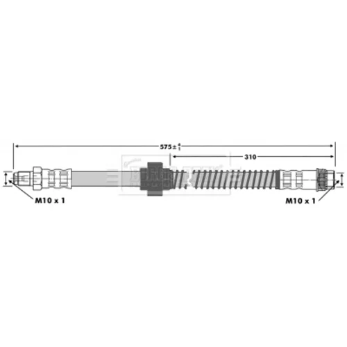 Brzdová hadica BBH6745 (BORG & BECK) - obr. 1