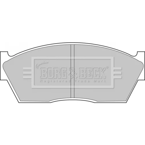 Sada brzdových platničiek kotúčovej brzdy BORG & BECK BBP1077