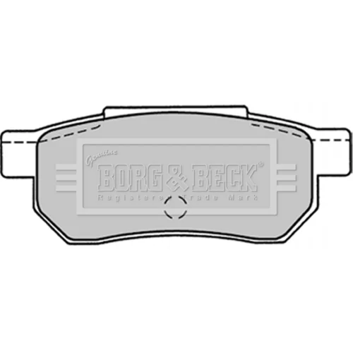 Sada brzdových platničiek kotúčovej brzdy BORG & BECK BBP1301