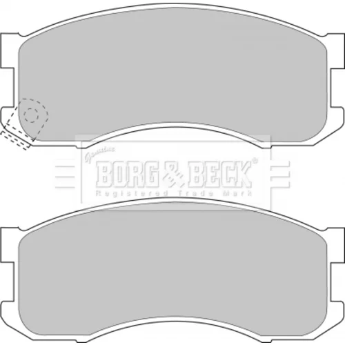 Sada brzdových platničiek kotúčovej brzdy BORG & BECK BBP1336