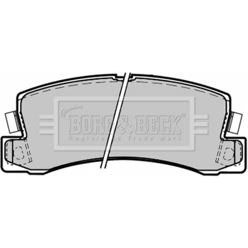 Sada brzdových platničiek kotúčovej brzdy BORG & BECK BBP1371