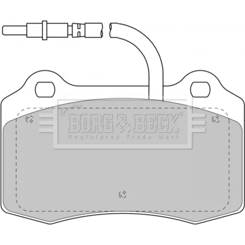 Sada brzdových platničiek kotúčovej brzdy BBP1674 (BORG & BECK)
