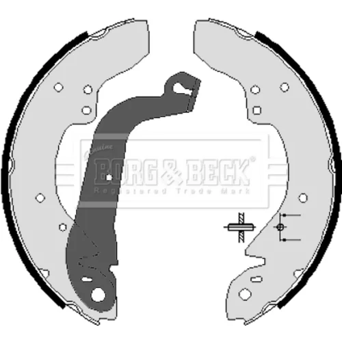 Sada brzdových čeľustí BORG & BECK BBS6037