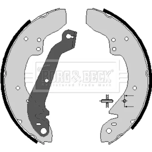 Sada brzdových čeľustí BORG & BECK BBS6064