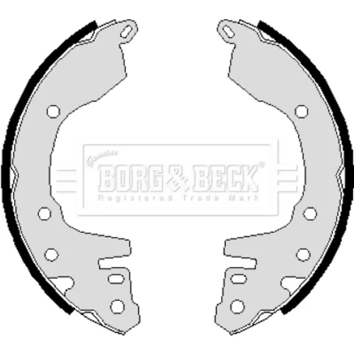 Sada brzdových čeľustí BORG & BECK BBS6072