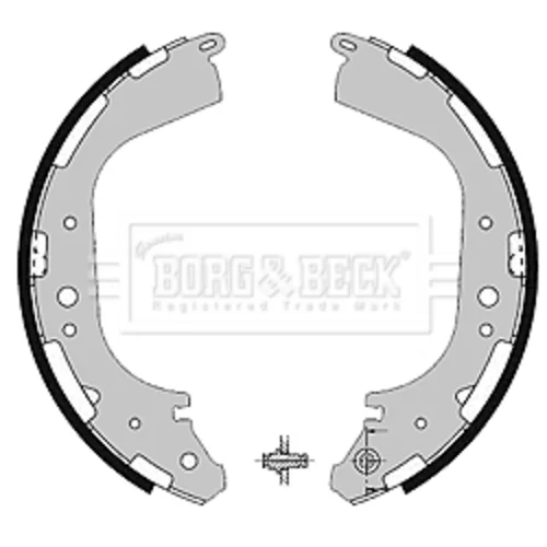 Sada brzdových čeľustí BORG & BECK BBS6200