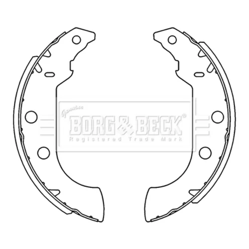 Sada brzdových čeľustí BORG & BECK BBS6231
