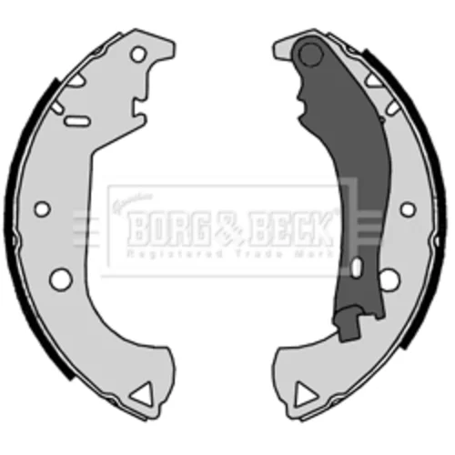 Sada brzdových čeľustí BORG & BECK BBS6317