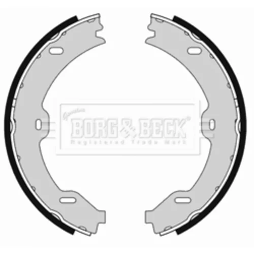 Sada brzd. čeľustí parkov. brzdy BORG & BECK BBS6393
